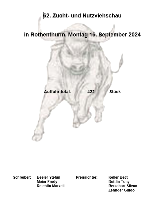62. Nutz- & Zuchtviehschau Rothenthurm 2024