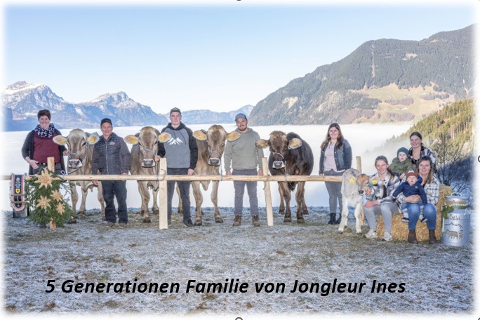 Fünf Generationenfamilie 