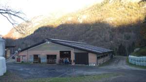 der neue stall erbaut 2013 fuer 50 kuehe u. stk. jungvieh